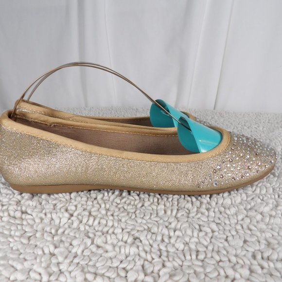 Style & Co. Gold with Sparkles  Flats Women's Shoes Size 6M - Picture 4 of 9